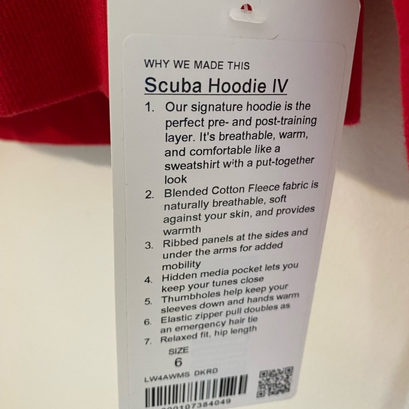 SOLD-Scuba Hoodie * Light Cotton Fleece - Picture 6 of 8